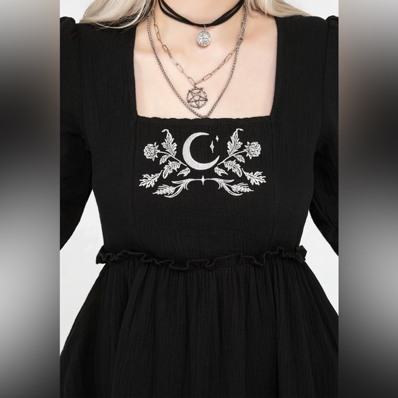 Disturbia Aradia Embroidered Midi Dress US 14 / UK 18 - Picture 4 of 10